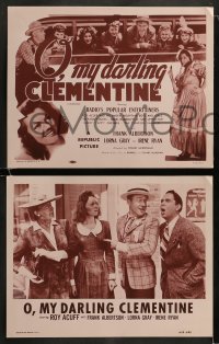 8w859 O MY DARLING CLEMENTINE 4 LCs R1953 Roy Acuff & radio's most popular entertainers!