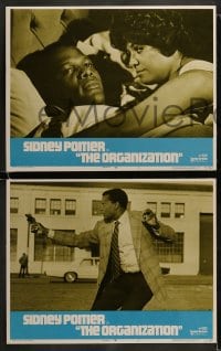 8w459 ORGANIZATION 8 LCs 1971 Sidney Poitier in action as Mr. Tibbs, an honest cop with guts!
