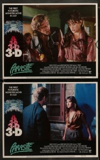 8w468 PARASITE 8 LCs 1982 Charles Band, Demi Moore, the first futuristic monster movie in 3-D!