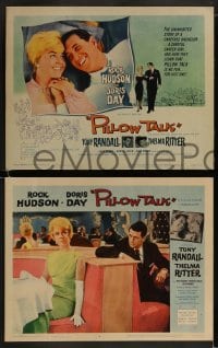 8w480 PILLOW TALK 8 LCs 1959 bachelor Rock Hudson loves pretty career girl Doris Day