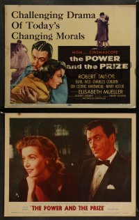 8w490 POWER & THE PRIZE 8 LCs 1956 Robert Taylor & Elisabeth Mueller deal w/today's changing morals!
