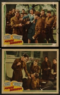 8w814 PRIVATE BUCKAROO 5 LCs 1942 Harry James, Shemp Howard, the Andrews Sisters!