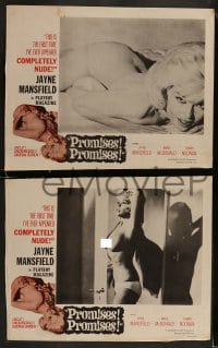 8w864 PROMISES PROMISES 4 LCs 1963 sexy images of Jayne Mansfield appearing completely nude!