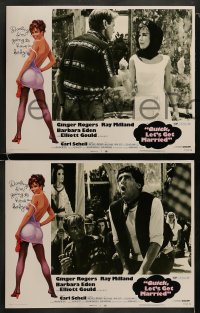 8w501 QUICK LET'S GET MARRIED 8 LCs 1971 Ginger Rogers, Elliott Gould, Milland & sexy Barbara Eden!