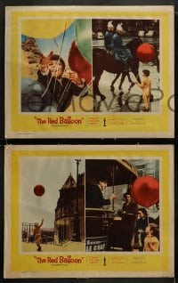 8w917 RED BALLOON 3 LCs 1957 classic Albert Lamorisse, Pascal Lamorisse!
