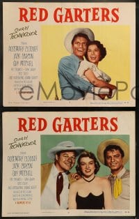 8w505 RED GARTERS 8 LCs 1954 Rosemary Clooney, Jack Carson, Buddy Ebsen, western musical!