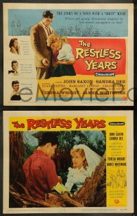 8w510 RESTLESS YEARS 8 LCs 1959 John Saxon & Sandra Dee are condemned by a town with a dirty mind!
