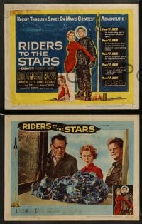 8w513 RIDERS TO THE STARS 8 LCs 1954 rocket through space on man's greatest adventure, cool images!