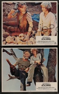 8w528 SCALAWAG 8 int'l LCs 1973 great images of Kirk Douglas as Captain Peg, Mark Lester, pirates!