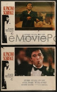 8w529 SCARFACE 8 LCs 1983 Al Pacino as Tony Montana, Michelle Pfeiffer, Brian De Palma, Stone!