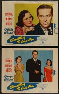 8w557 SOMETHING TO LIVE FOR 8 LCs 1952 Joan Fontaine, Ray Milland, Teresa Wright, George Stevens