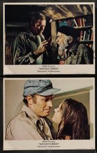8w816 SOYLENT GREEN 5 LCs 1973 Charlton Heston, Leigh Taylor Young, Richard Fleischer sci-fi classic