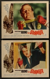 8w578 STRANGLER 8 LCs 1964 includes best close up of creepy Victor Buono about to choke someone!