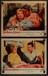 8w817 SUMMER PLACE 5 LCs 1959 Delmer Daves, Richard Egan, Troy Donahue, sexy young Sandra Dee!