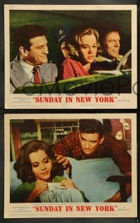 8w582 SUNDAY IN NEW YORK 8 LCs 1964 Rod Taylor & sexy Jane Fonda, Cliff Robertson, Jo Morrow!