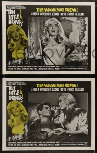 8w602 TEN LITTLE INDIANS 8 LCs 1966 Agatha Christie, super sexy Shirley Eaton!