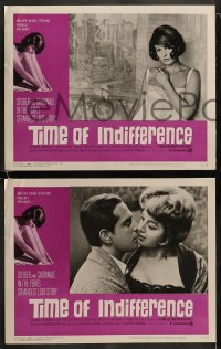 8w624 TIME OF INDIFFERENCE 8 LCs 1966 sexy Claudia Cardinale, Rod Steiger, Winters, Goddard!