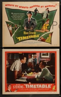 8w625 TIMETABLE 8 LCs 1956 Mark Stevens, Felicia Farr, deadly minutes, murderous seconds!