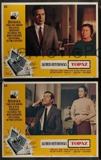 8w629 TOPAZ 8 int'l LCs 1969 Alfred Hitchcock, Forsythe, most explosive spy scandal of this century