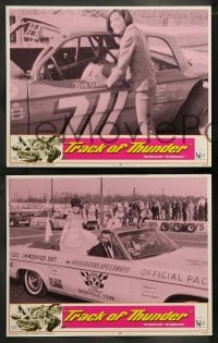 8w635 TRACK OF THUNDER 8 LCs 1967 Tom Kirk, cool images of early NASCAR stock car racing!