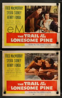 8w637 TRAIL OF THE LONESOME PINE 8 LCs R1955 art of Sylvia Sidney, Henry Fonda, Fred MacMurray!