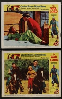 8w658 WAR LORD 8 LCs 1965 Charlton Heston, Richard Boone, Franklin Schaffner