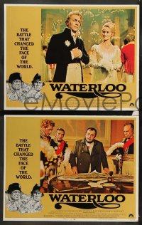 8w661 WATERLOO 8 LCs 1970 Rod Steiger as Napoleon Bonaparte, Christopher Plummer, Orson Welles!