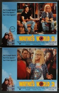 8w664 WAYNE'S WORLD 2 8 LCs 1993 Mike Myers, Dana Carvey, Carrere, from Saturday Night Live sketch!