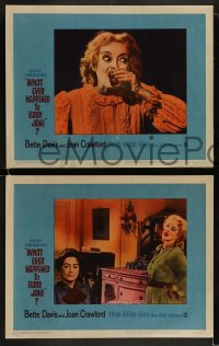 8w671 WHAT EVER HAPPENED TO BABY JANE? 8 LCs 1962 Robert Aldrich, Bette Davis & Joan Crawford!