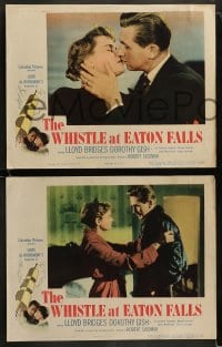 8w675 WHISTLE AT EATON FALLS 8 LCs 1951 Ann Francis, Carleton Carpenter, Borgnine, Bridges!