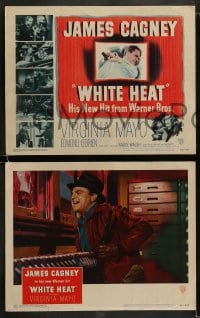 8w676 WHITE HEAT 8 LCs 1949 James Cagney is Cody Jarrett, Mayo, classic noir, rare complete set!