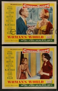 8w727 WOMAN'S WORLD 7 LCs 1954 June Allyson, Van Heflin, Lauren Bacall, Fred MacMurray, Wilde