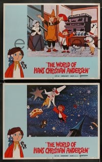 8w691 WORLD OF HANS CHRISTIAN ANDERSEN 8 LCs 1971 cool fairy tale cartoon!