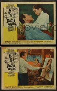 8w692 WORLD OF SUZIE WONG 8 LCs 1960 great images of William Holden & sexy Nancy Kwan, Sylvia Syms!