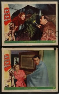 8w924 YOU GOTTA STAY HAPPY 3 LCs 1948 Jimmy Stewart, sexy Joan Fontaine, Eddie Albert!