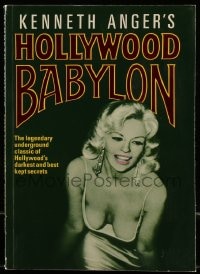 8x142 HOLLYWOOD BABYLON English softcover book 1986 the darkest & best kept secrets!