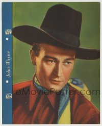 8x151 JOHN WAYNE 8x10 Dixie ice cream premium 1936 great c/u cowboy portrait + biography on back!