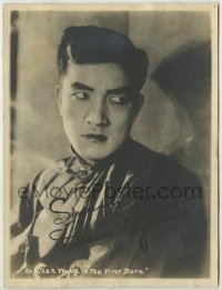 8x082 SESSUE HAYAKAWA 6x8 fan photo 1921 the great Asian actor at the height of his career!