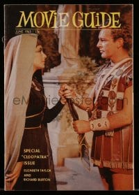 8x102 CLEOPATRA magazine June 1963 Elizabeth Taylor & Richard Burton, special issue of Movie Guide!