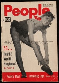 8x100 PEOPLE TODAY magazine Dec 31, 1952 sexy Brigitte Bardot, the world's most tantalizing legs!
