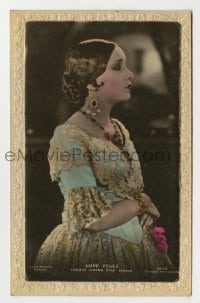 8x110 LUPE VELEZ #231H English 4x6 postcard 1920s profile portrait of the beautiful Mexican actress!