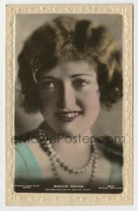 8x112 MARION DAVIES #190P English 4x6 postcard 1920s head & shoulders portrait of the pretty star!