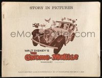 8x639 GNOME-MOBILE presskit w/ 9 stills 1967 Disney, Story in Pictures & Production Handbook!