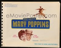 8x739 MARY POPPINS presskit w/ 16 stills 1964 Julie Andrews & Dick Van Dyke, Disney classic!