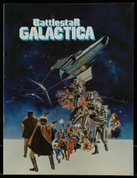 8x301 BATTLESTAR GALACTICA souvenir program book 1978 great sci-fi art by Robert Tanenbaum!