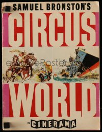 8x315 CIRCUS WORLD Cinerama souvenir program book 1965 John Wayne, Cardinale, cool content & artwork!