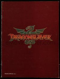 8x327 DRAGONSLAYER souvenir program book 1981 Peter MacNicol, Disney sword & sorcery fantasy movie!