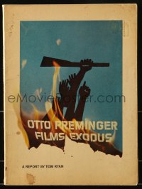 8x331 EXODUS souvenir program book 1961 Otto Preminger, classic cover art by Saul Bass!