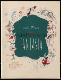 8x332 FANTASIA souvenir program book 1941 Mickey Mouse, Walt Disney musical cartoon classic!