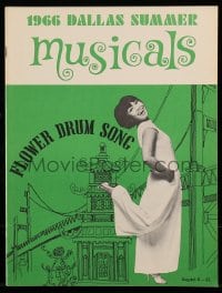 8x340 FLOWER DRUM SONG stage play souvenir program book 1966 starring Pat Suzuki!